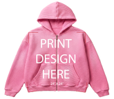 Cloud Pink Thermal Hoodie Print