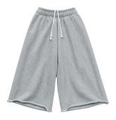 Heather Gray French Terry 3/4 Shorts