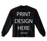 Shakawear Heavyweight Oversized Long Sleeve Black Print