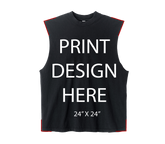 LA Apparel Sleeveless Tee Black Print