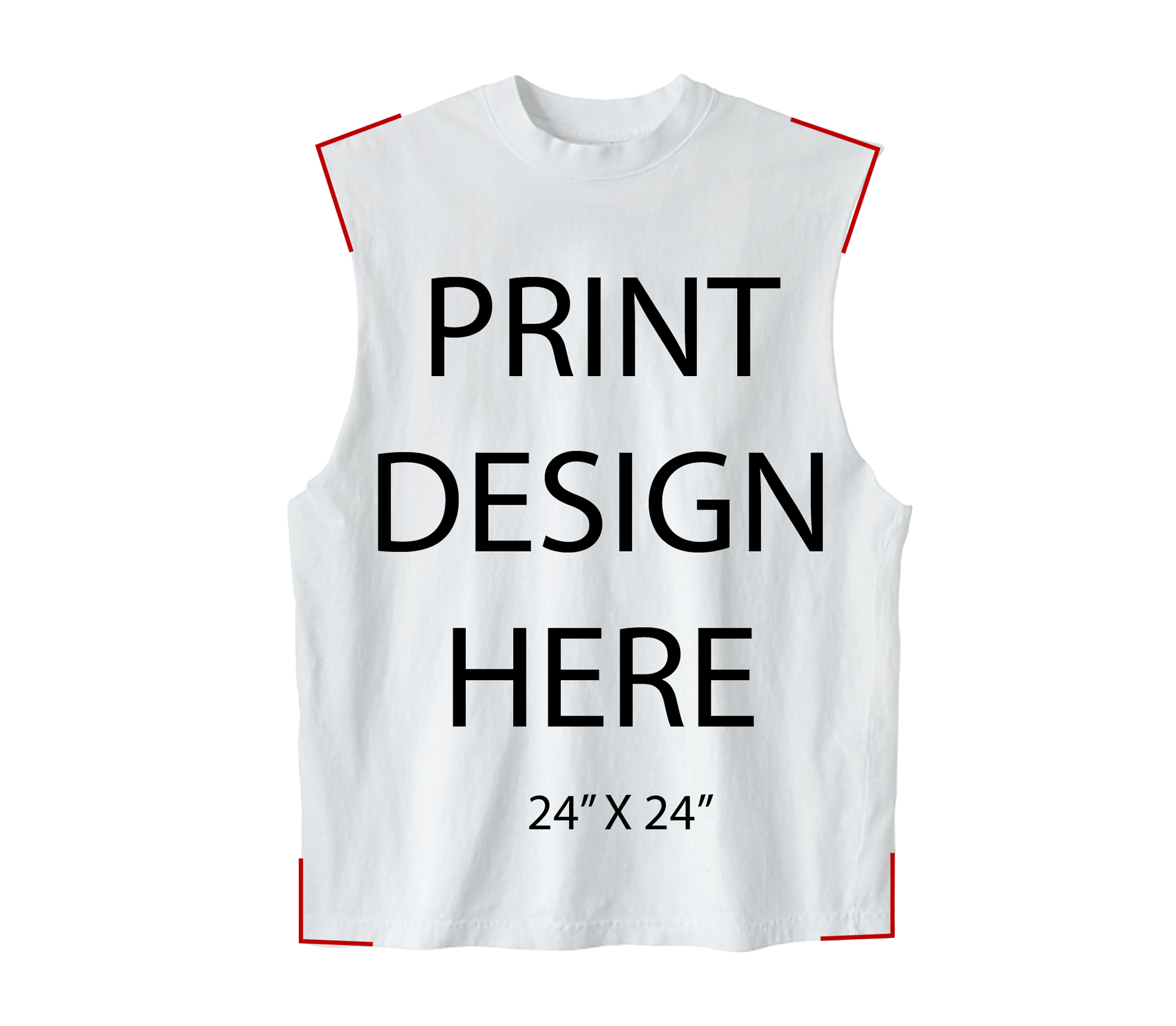 LA Apparel Sleeveless Tee White Print – Nycfactoryinc LA Apparel Sleeveless Tee White Print – Nycfactoryinc