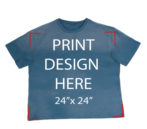 Sun Fade Light Blue Print