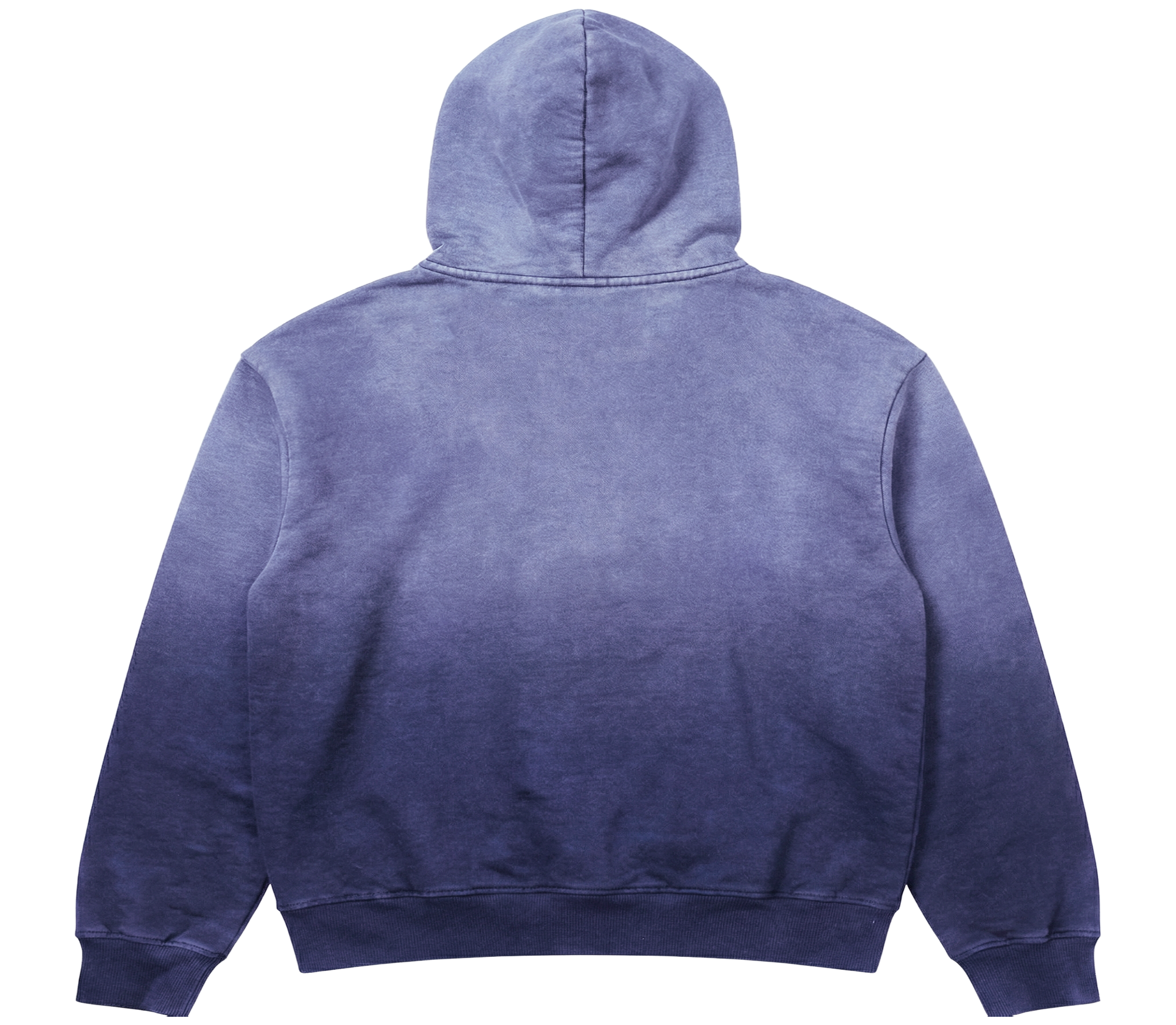 Sunfade Zip Up Hoodie Indigo Print
