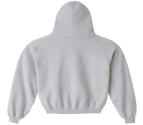 LA Apparel Heavy Fleece Hoodie Ash Print