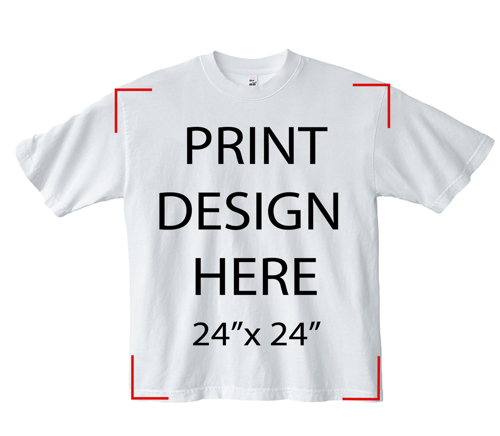 LA Apparel 1801GD White Print