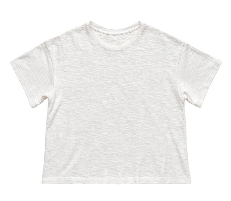 Slub Cotton White Tee