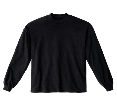 Shakawear Heavyweight Oversized Long Sleeve Black Print
