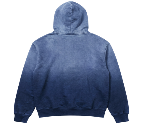 Sunfade Zip Up Hoodie Navy Print