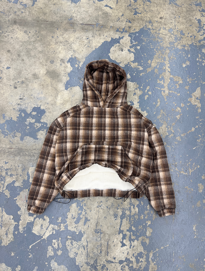 FLANNEL WAFFLE HOODIE
