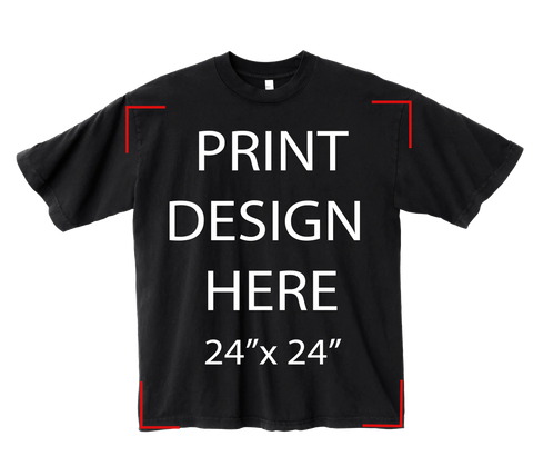 LA Apparel 1801GD Black Print