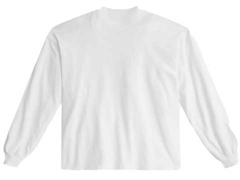 Shakawear Heavyweight Oversized Long Sleeve White Print